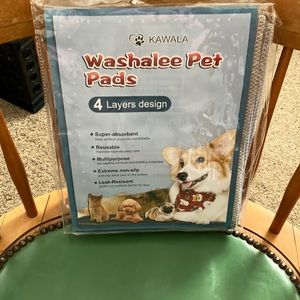 Washable pet pads. Reusable, non-slip, leak resistant. Multipurpose.